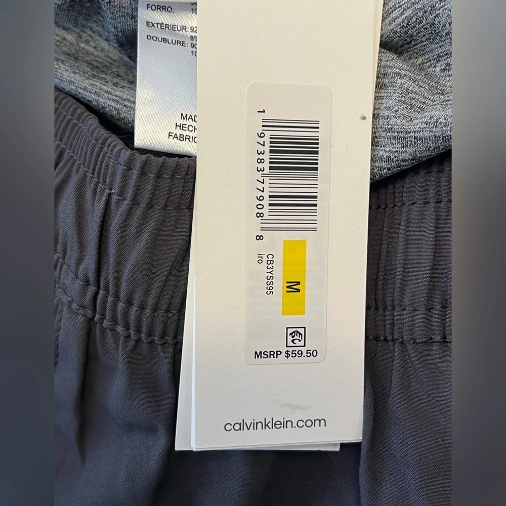 NWT Calvin Klein Swimwear Grey Shorts Men’s Medium Trunks